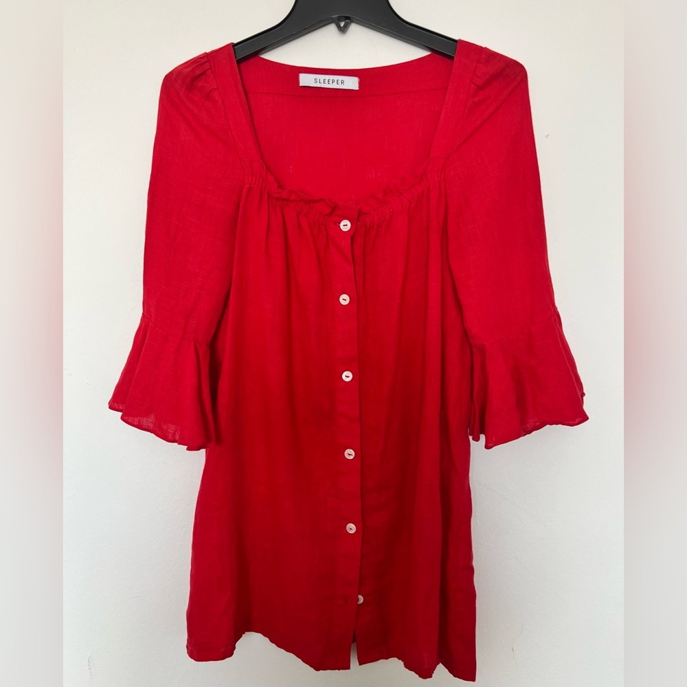 Sleeper linen long top